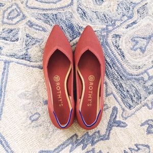 Rothy’s Size 7 Copper Point Flats